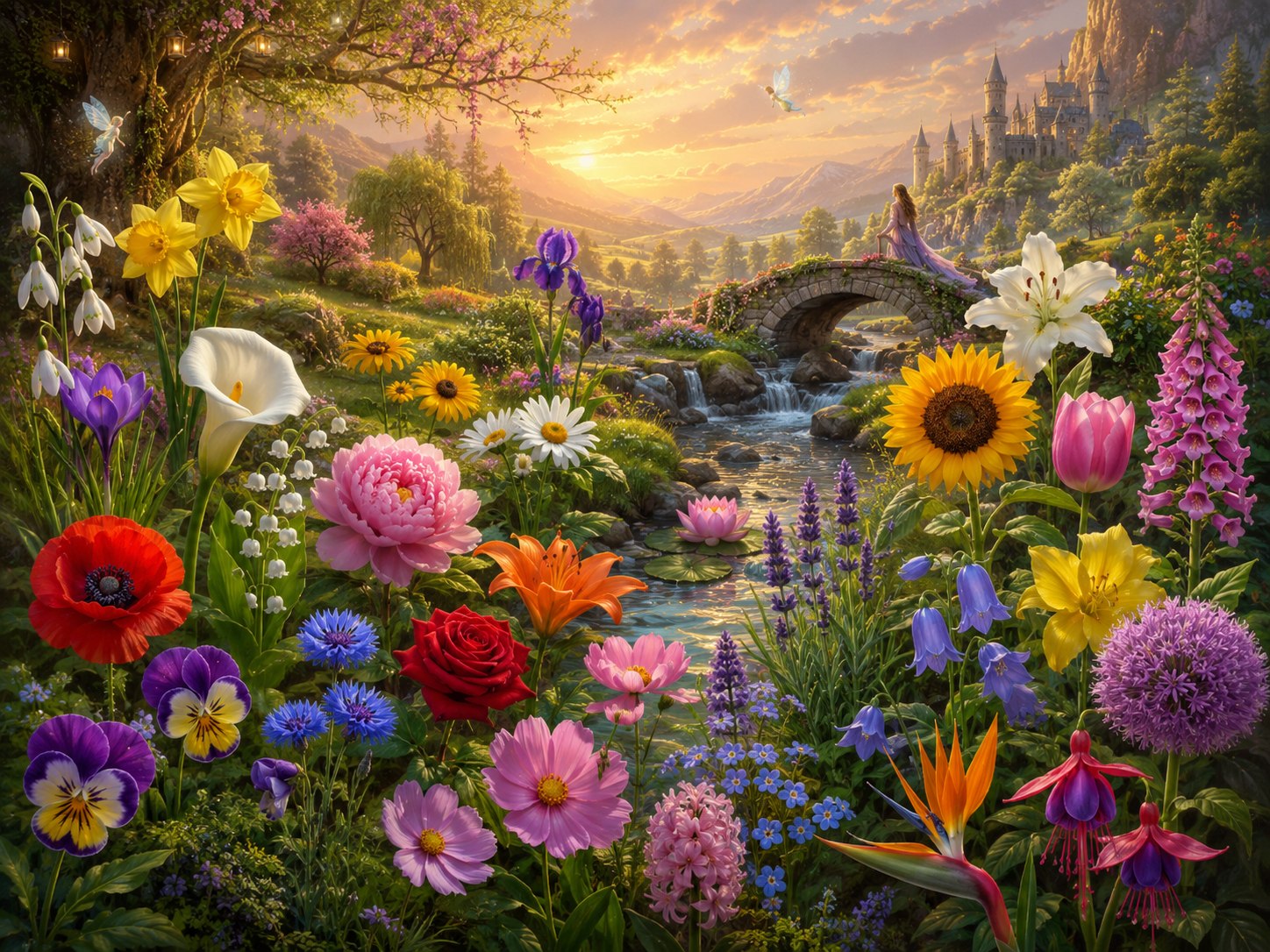 Een magisch veld vol bloemen voor het Bloemen Orakel